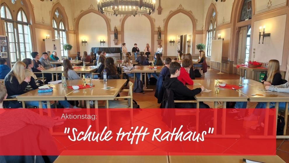 Diskussionsrunde mit Bürgermeisterin Schmidt