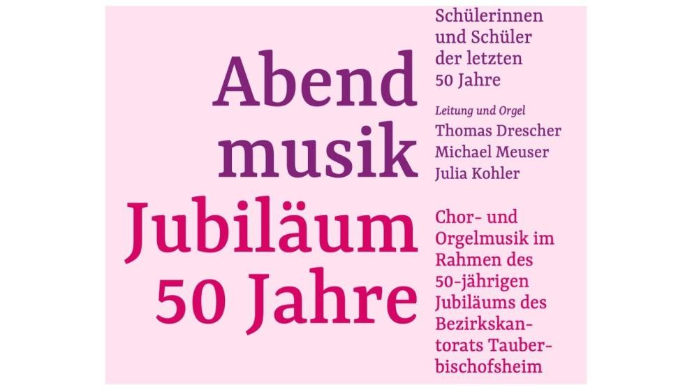 Jubiläum ©Bezirkskantorat TBB Jubiläum ©Bezirkskantorat TBB