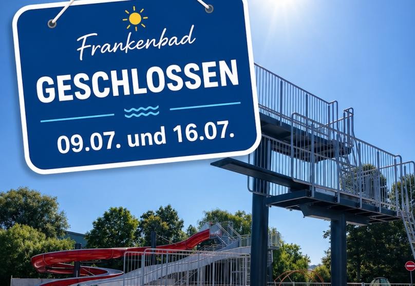 Frankenbad an zwei Tagen geschlossen