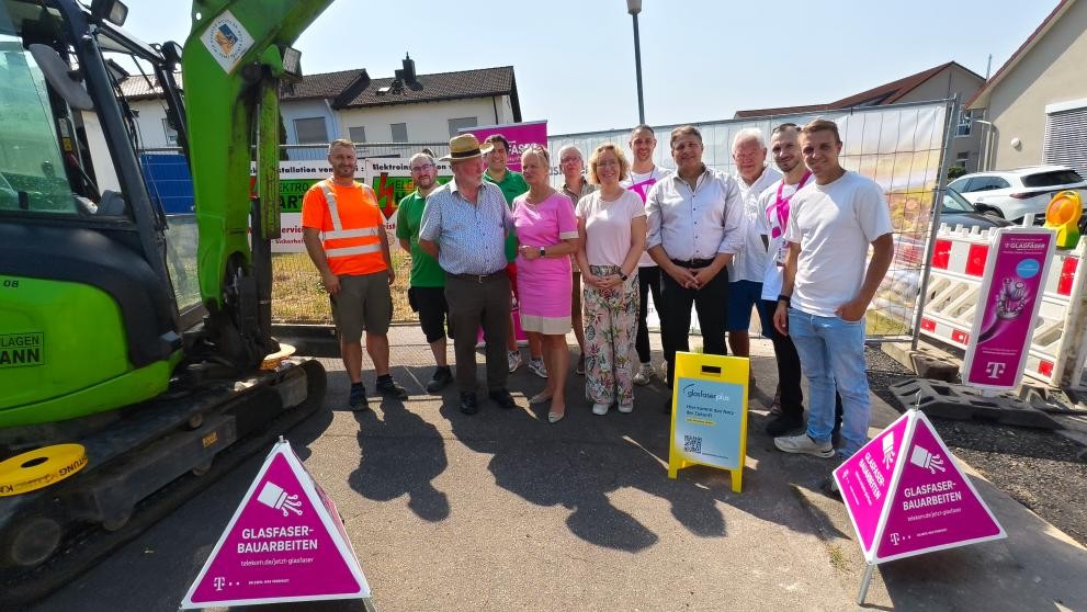 Gruppenbild Glasfaserbaustelle