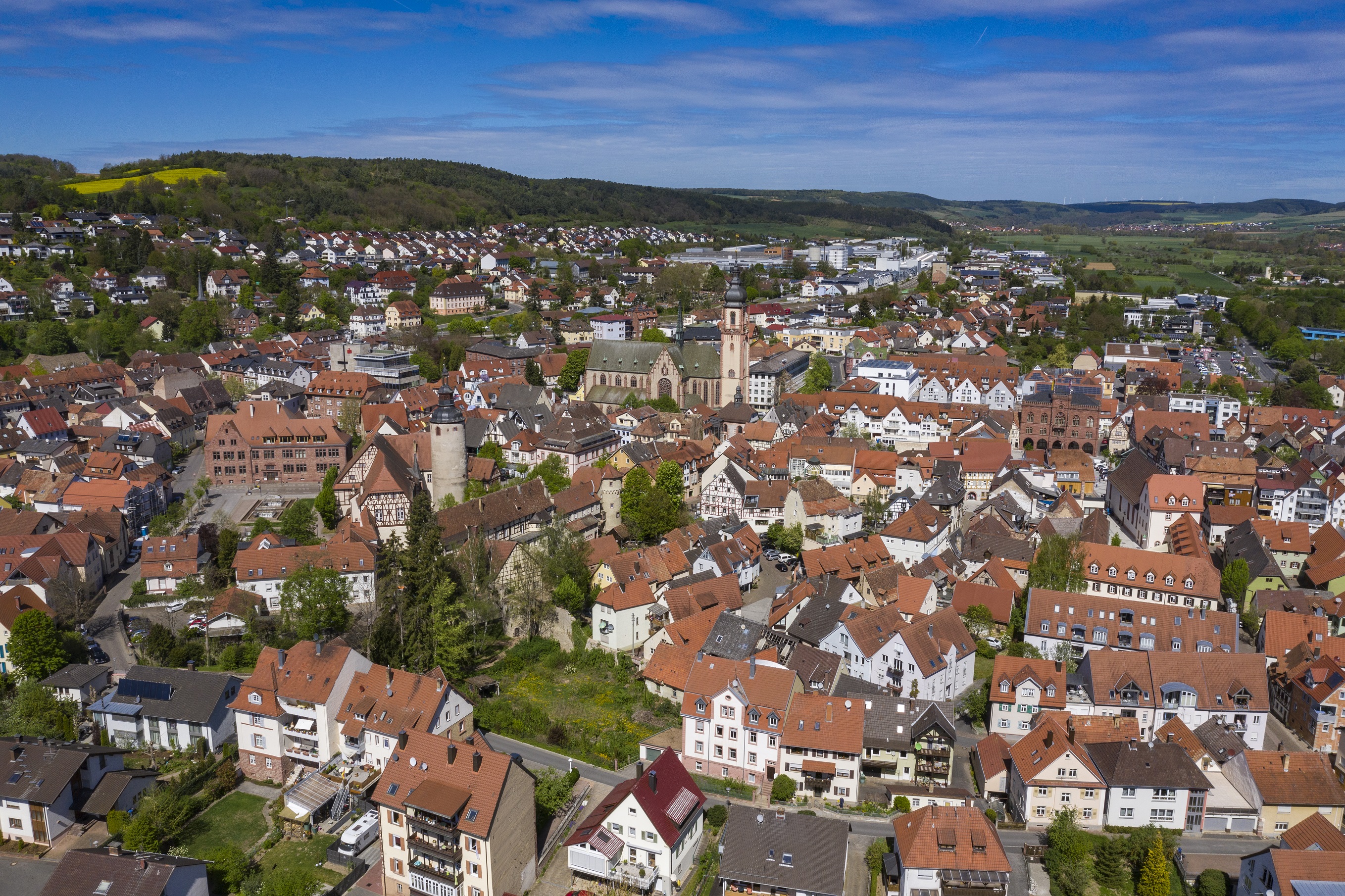 Stadt Tauberbischofsheim Luftbild