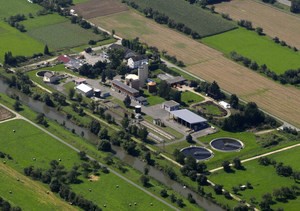 Kläranlage Tauberbischofsheim aus der Vogelperspektive