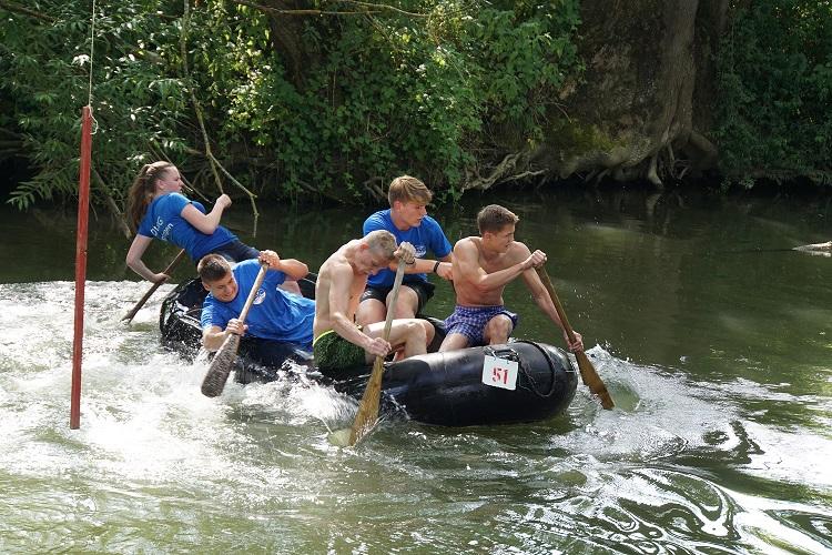 Schlauchbootrallye beim Mühlkanalfest Impfingen