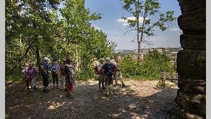 Wanderer des Spessartvereins bei Wanderung©Bernhard Burger