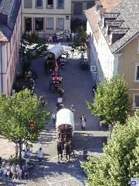 Historischer Kaufmannszug von oben Historischer Kaufmannszug