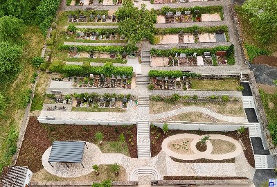 Luftaufnahme Friedhof Dittwar