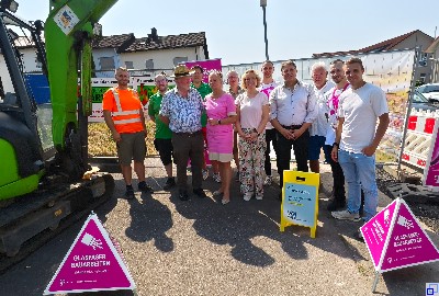 Gruppenbild Glasfaserbaustelle