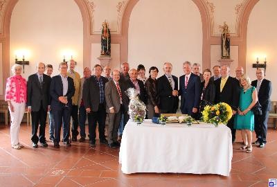 Begrüßung der Noltes im Rathaus